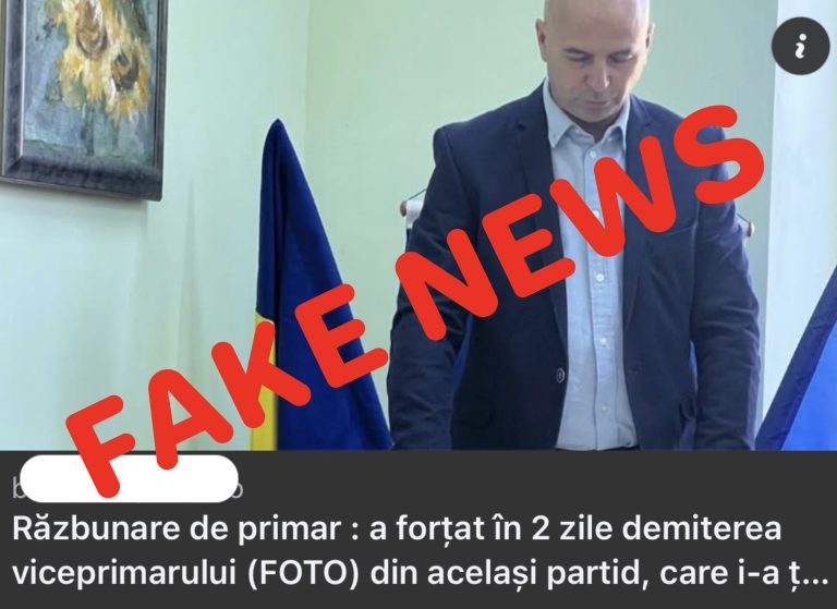 FAKE NEWS! Viceprimarul comunei Chiuza nu poate fi demis